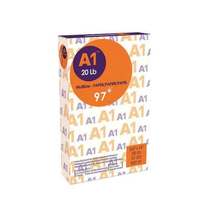 A1 Copy Paper A1Paper Legal Box Copy Multiuse Paper A1 Copy Paper 20lb Legal Size 8 5 x 14 97 Brightness 10 Reams 5000 Sheets
