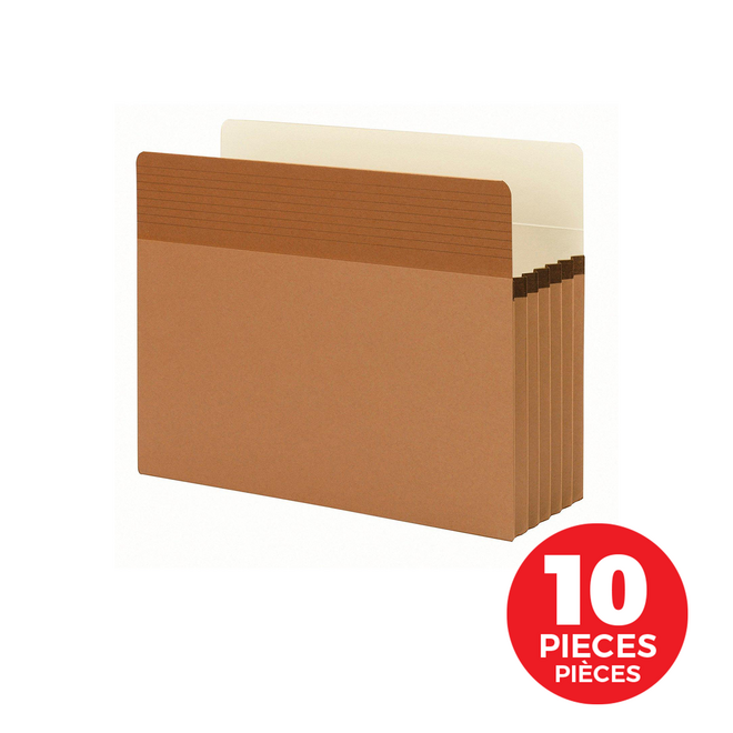 SMEAD n 953 73209 10PACK Expanding Files Smead Easy Grip File Pockets Letter Expansion of 5 1 4 10 Pack