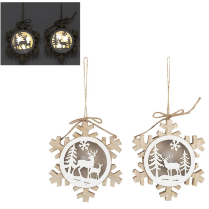 Deco N. LED Snowflake Shadow Box,1PC,Random Pattern