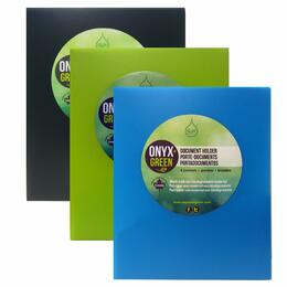 Onyx & Green® Eco-Friendly Presentation Folder with Two Interior Pockets, Letter size