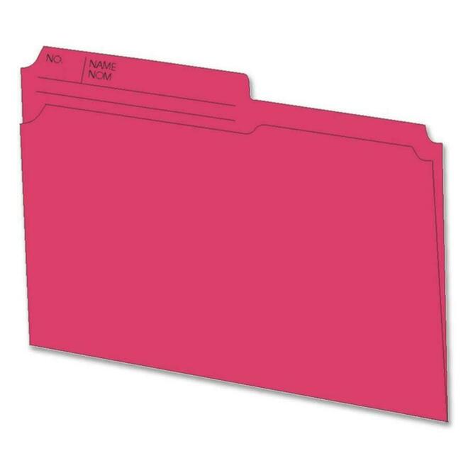 Hilroy Recycled Pink File Folder - Legal / Letter Size