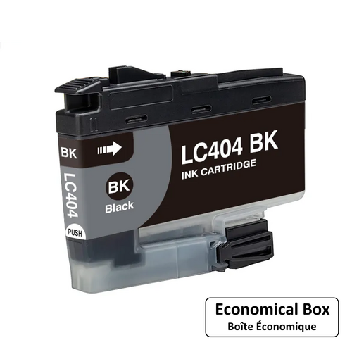 Brother LC404BK Compatible Black Ink Cartridge - Economical Box