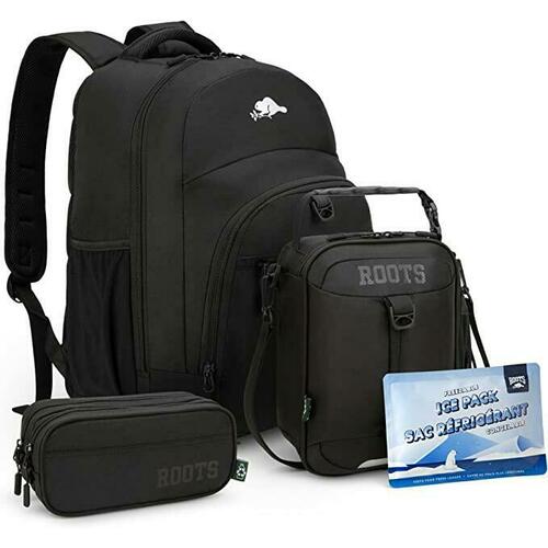 ROOTS Iconic 4 pcs school combo set with ultralight backpack, lunch bag ...