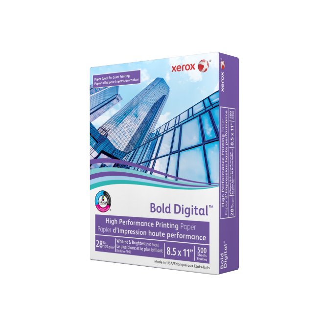 Xerox® Bold Digital Printing Paper, 98 Bright, Letter size, 1 Ream
