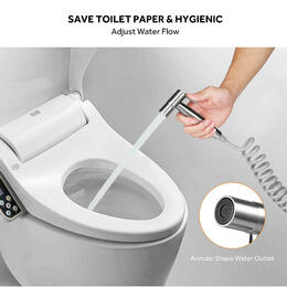 Handheld Bidet Sprayer with Spring Hose and Wall Bracket Set - Enduran