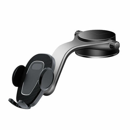Support Téléphone Bureau Cooper 360° - Base Magnétique Réglable - Pliable Et Portable - Noir