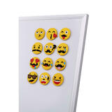 Moustache MO EMOTICONE 12PACK Moustache Collections Emoticone Refrigerator Magnets Sticker for Home Kitchen and Office 12 Pac