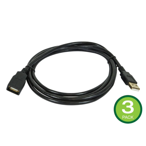 Monoprice Canada Cab 5433 USB 2 0 6ft USB 2 0 A Male to A Female Extension 28 24AWG Cable Gold Plated