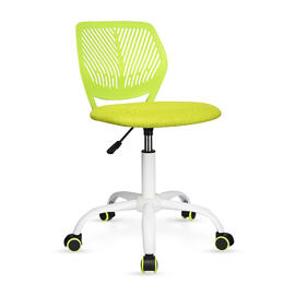 Height Adjustable 360° Rotation Low-Back Home Office Chair with Wheels - Moustache® - Grey