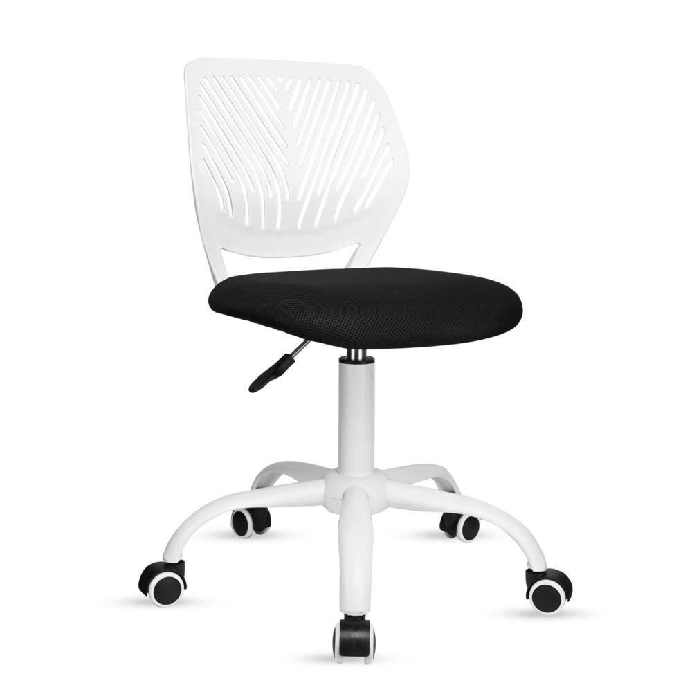 Ergonomic Home Desk Chair with Wheels Blue Moustache
