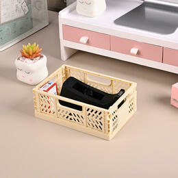 abb82 STORA STO FPB002 4ALL Storage Boxes Baskets Mini Colorful Foldable Plastic Storage Basket for Home Office Storage STORA