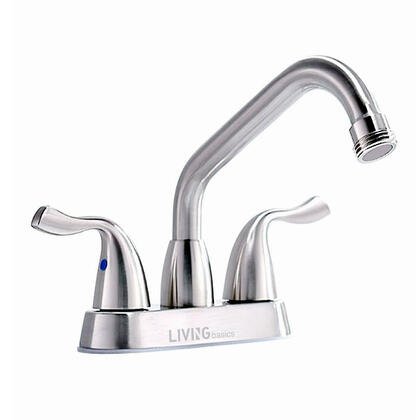 2-Handles Sink Faucet, Polished Chrome - LIVINGbasics®-OpenBox