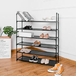 Clearance Stackable Shoe Rack Organizer for Entryway, 6 Tiers, Stores up to 30 Pairs - SortWise®