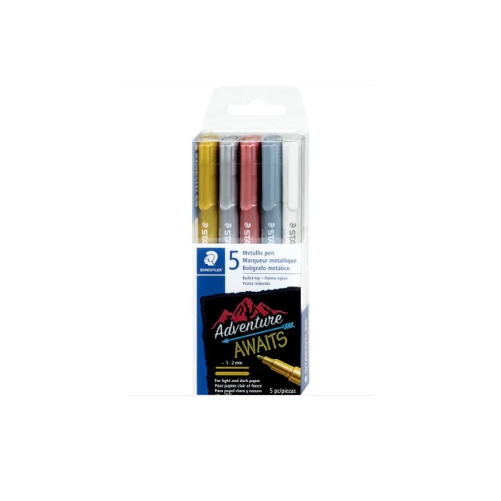 Staedtler® Metallic Marker Pens,5/pack