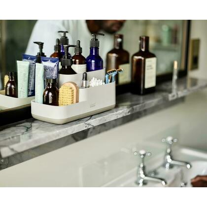 EasyStore Bathroom Caddy Countertop Storage Organizer , Ecru- Joseph Joseph