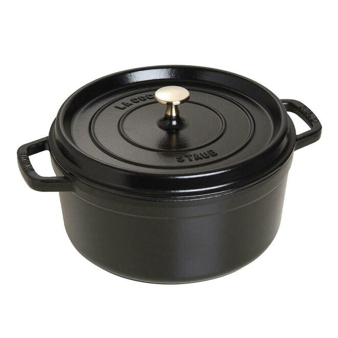 La Cocotte Cast Iron Round Cocotte, 5.2L - STAUB