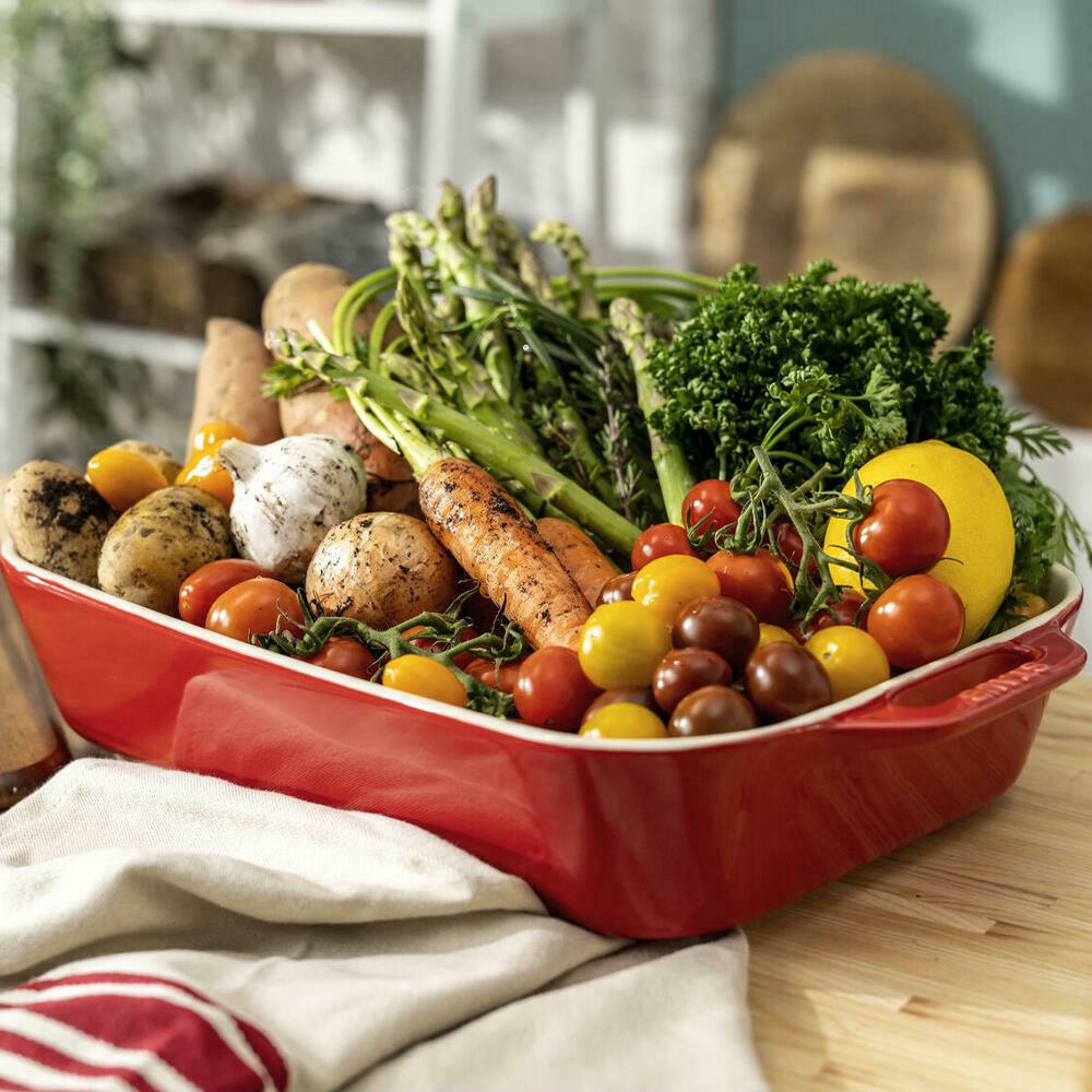 CERAMIQUE Ceramic Rectangular Baking Dish Set, 3/Pack, 7.5