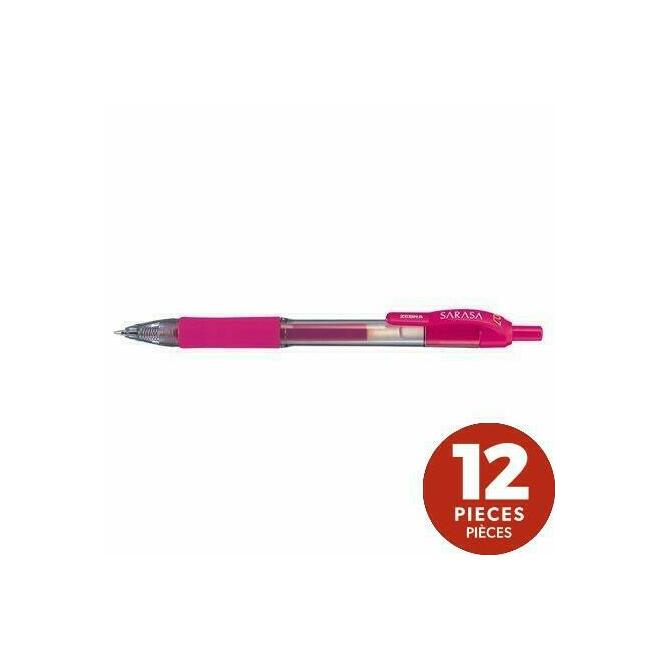 Zebra® Sarasa® Dry X20 Retractable Gel Pen, 0.7mm Medium Point, 12