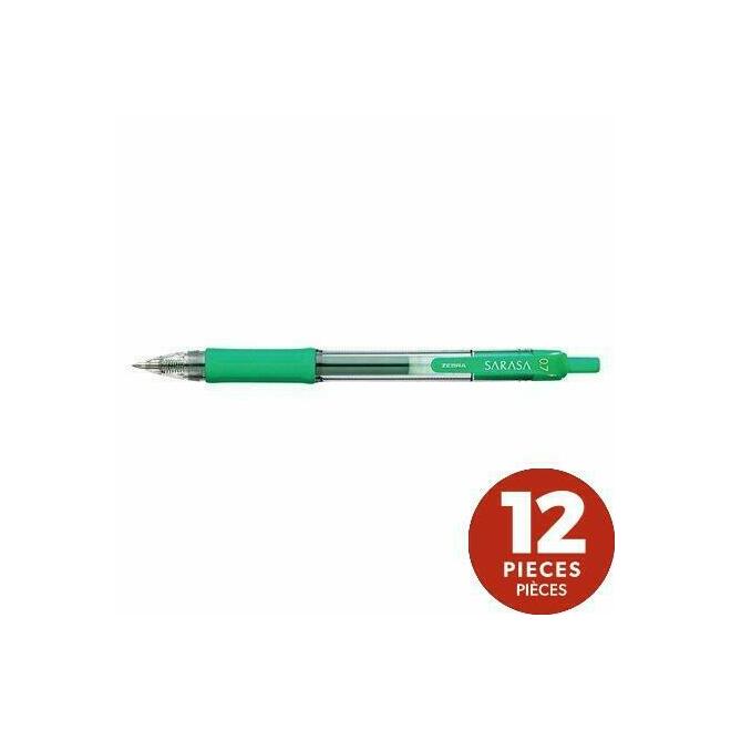 Zebra® Sarasa® Dry X20 Retractable Gel Pen, 0.7mm Medium Point, 12