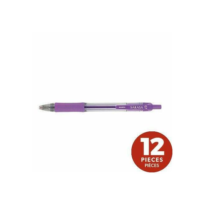 Zebra® Sarasa® Dry X20 Retractable Gel Pen, 0.7mm Medium Point, 12