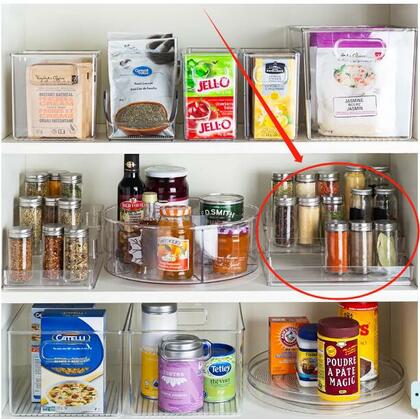 2 pack pantry stepped rack
