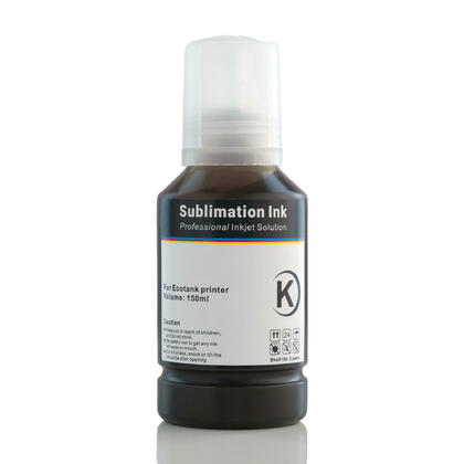 Compatible T502/T522 Black Sublimation Ink Bottle - 150ml for Epson® Printers