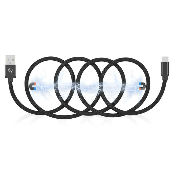 1m Magnetic USB-A to USB-C Charging Cable – Fast and Reliable