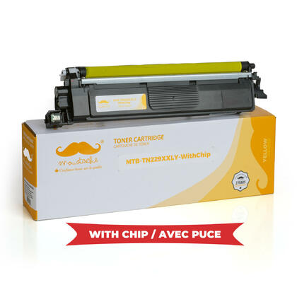 Brother TN229XXLY Super High-Yield Yellow Toner - 4,000 Page Yield, New