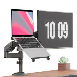 Cab NB H180 Monitor Desk Mounts Dual Monitor Desk Stand H180 Fits most 22 to 32 x2 displays