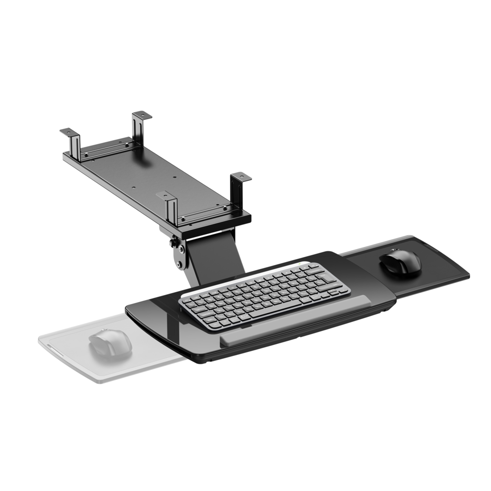 Mount-It! Under Desk Keyboard Drawer With Slide-Out Mouse Platform