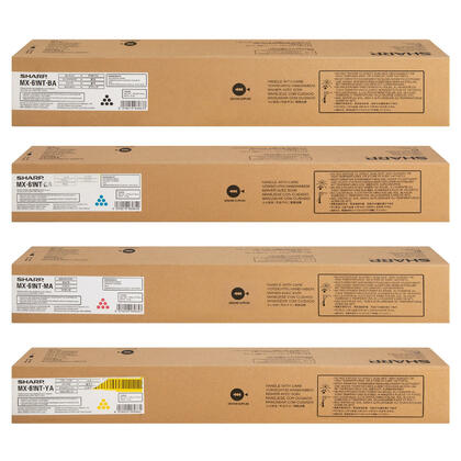 Sharp MX-61NT Original Toner Cartridge Combo - BK/C/M/Y
