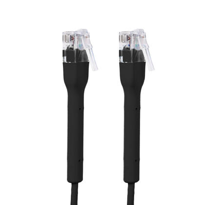 Câble de raccordement réseau UTP mince FlexConnect CAT6A 32AWG, noir - PrimeCables®