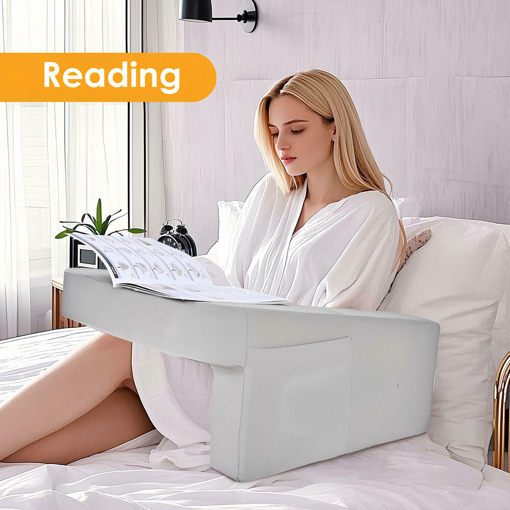 Large Arm Rest Pillow laptop Desk for Bed Memory Foam Reading