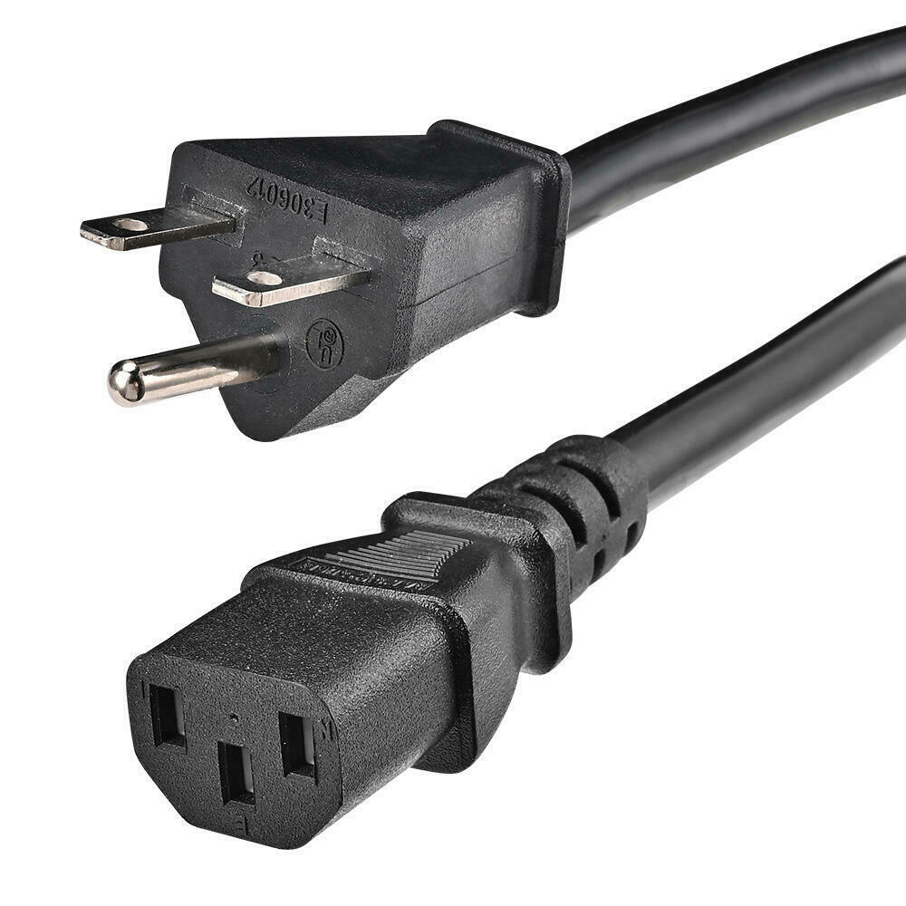 NEMA 6-15P to IEC C13 Power Cable - 15A 250V, 14AWG, SJT Jacket ...