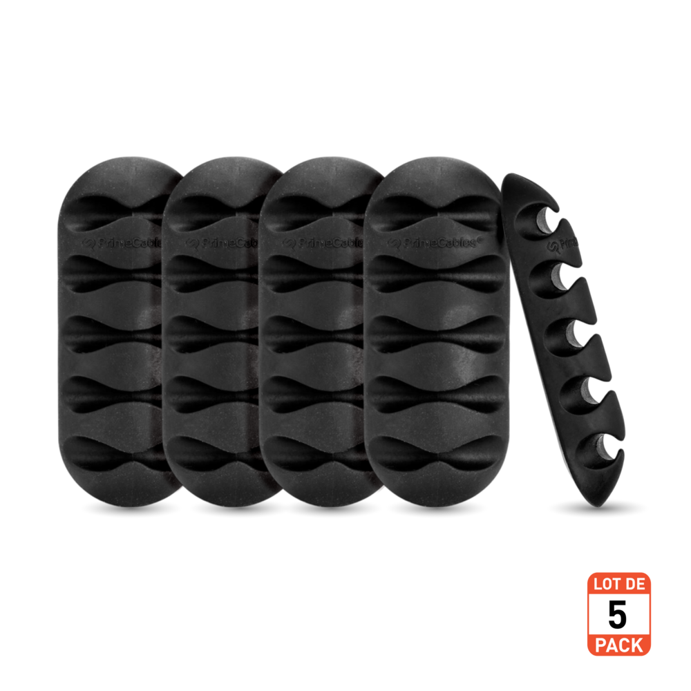 YIAGUN Lot De 6 Supports De Gestion De Câbles En Silicone, Clips