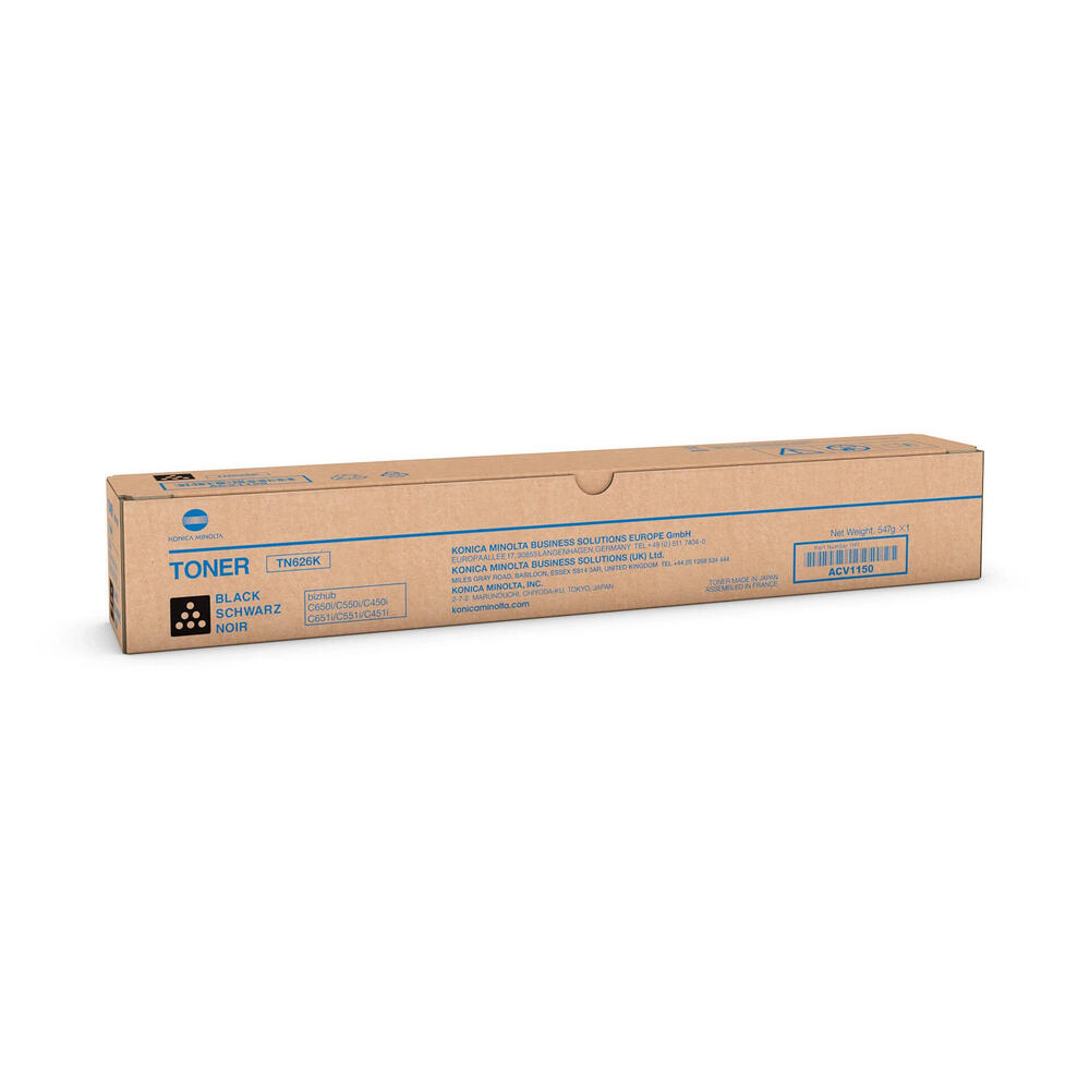 Konica Minolta TN626 Original Black Toner Cartridge