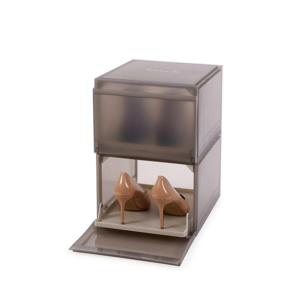 ShoeCase Stackable Shoe Storage Boxes Shoe Rack, Set of 2/6