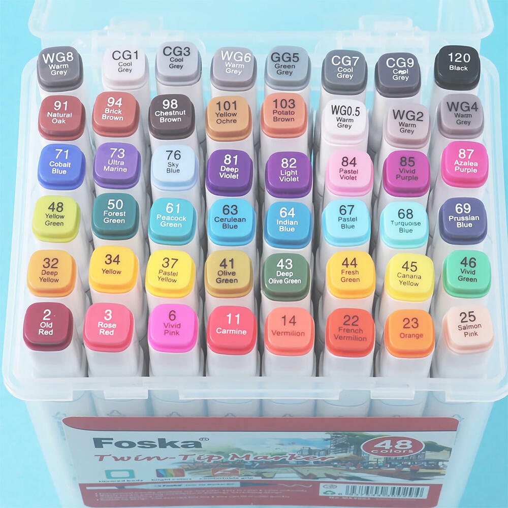 Twin Tip Alcohol Ink Markers – 24 Color Art Set