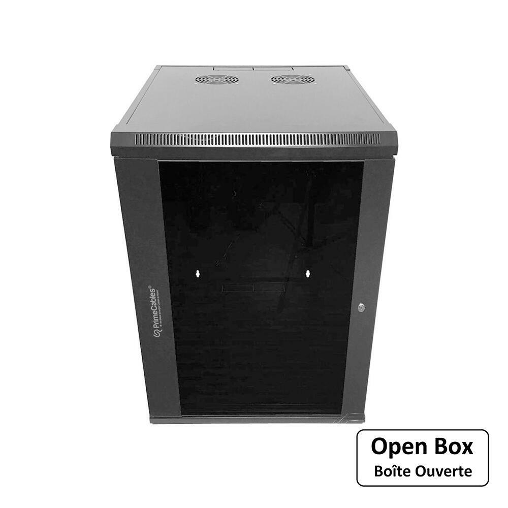 12U Wall-Mounted Network Server Data Cabinet PrimeCables® - Open Box
