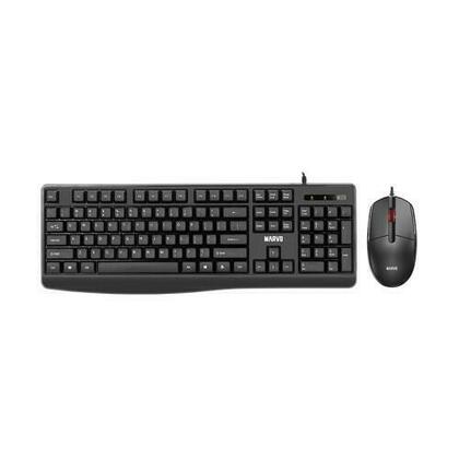 Marvo Office CM009 Wired Keyboard and Mouse Combo Black