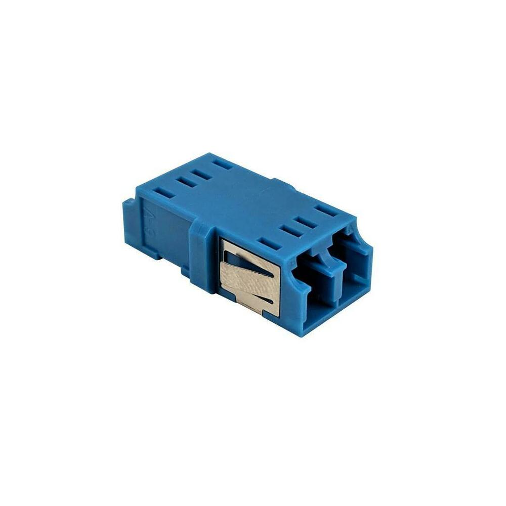 LC/LC Fiber Coupler F/F Singlemode Duplex Ceramic Reduced Flange - Blue