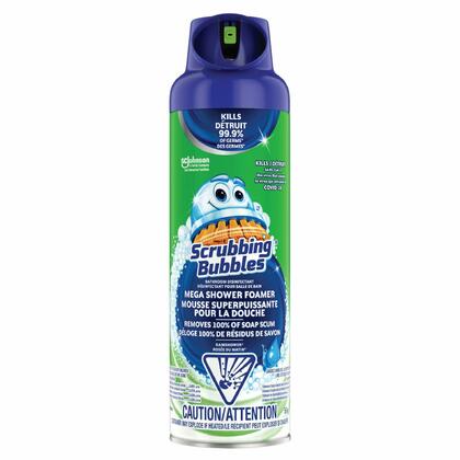 Scrubbing Bubbles Mega Shower Foamer,Rainshower Scent, 567g