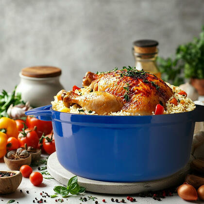 5 Quart Enameled Cast Iron Dutch Oven $19.99 free shipping with code: BFFS