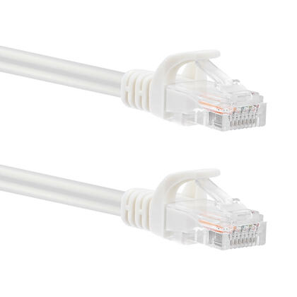 Cat6 UTP Ethernet Patch Cable, 26AWG CMR Rated PVC Jacket Pure Bare Copper, White - PrimeCables®