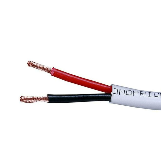 Speaker Wire 18AWG CL2 Rated 2-Conductor Loud Cable (For In-Wall