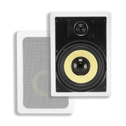 Caliber In-Wall Speakers, 8in Fiber 2-Way (pair) - Monoprice® - OpenBox