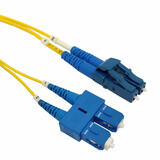 OS2 Singlemode Duplex LC/SC 9 Micron Short Boots - 1.6mm Jacket - OFNP Plenum