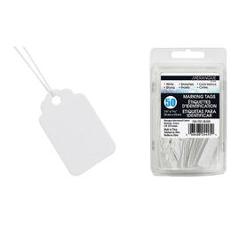 Merangue 693 1024 7311 00 000 Shipping Tags Seals Merangue White Identification Tags with String Pack of 50