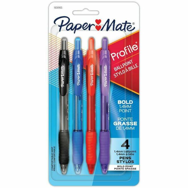 PAPERMATE Papermate retract x Ballpoint Pens Gel Pens PaperMate Profile Retractable Ballpoint Pen 1 4mm Pen Point Size