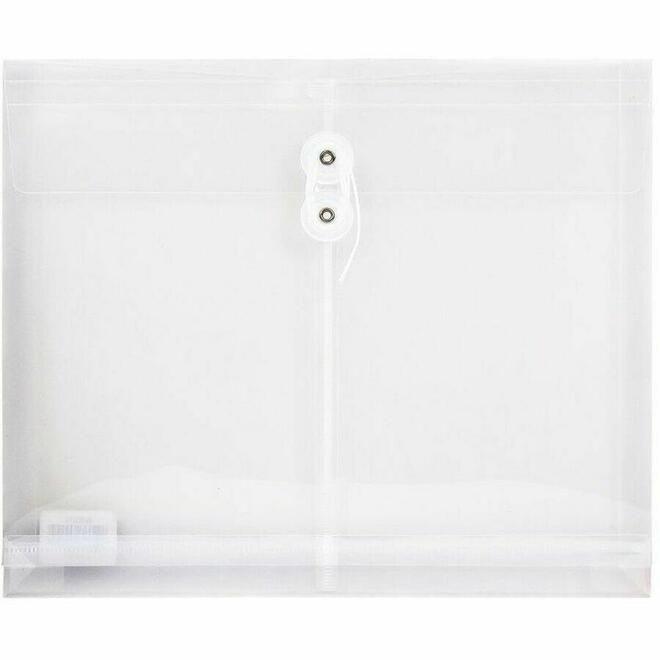 Geocan n 459 W80010 Envelopes accessoires Geocan Horizontal Poly Envelope Cord Closing 8 5 x 11 Clear 627851